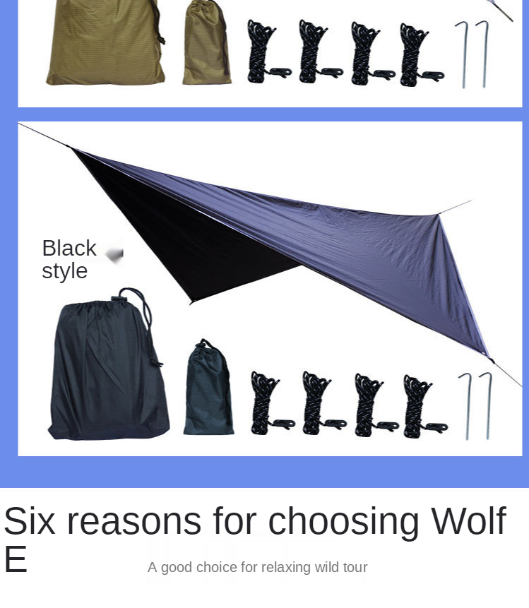 Cheap Goat Tents HOT Tent Outdoor Multifunctional Hammock Camping Mat Waterproof Sunscreen Rhombic Plaid Tent Beach Tent  Party Tents 